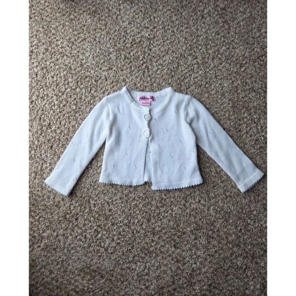 Y2k girls white knit cardigan sweater coquette